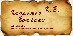 Krasimir Borišev vizit kartica